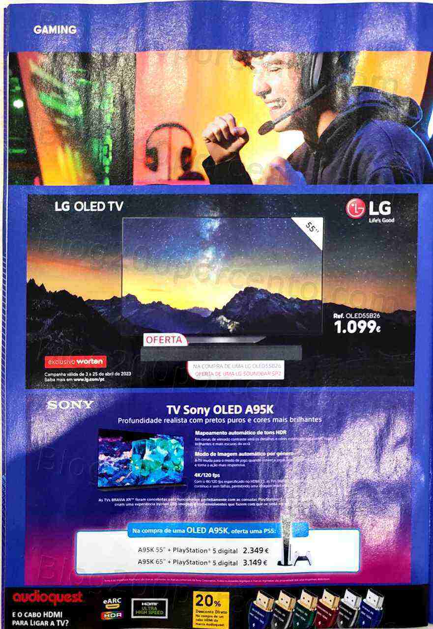 Antevisão Folheto WORTEN Tecnologia Promoções de 3 a 25 abril