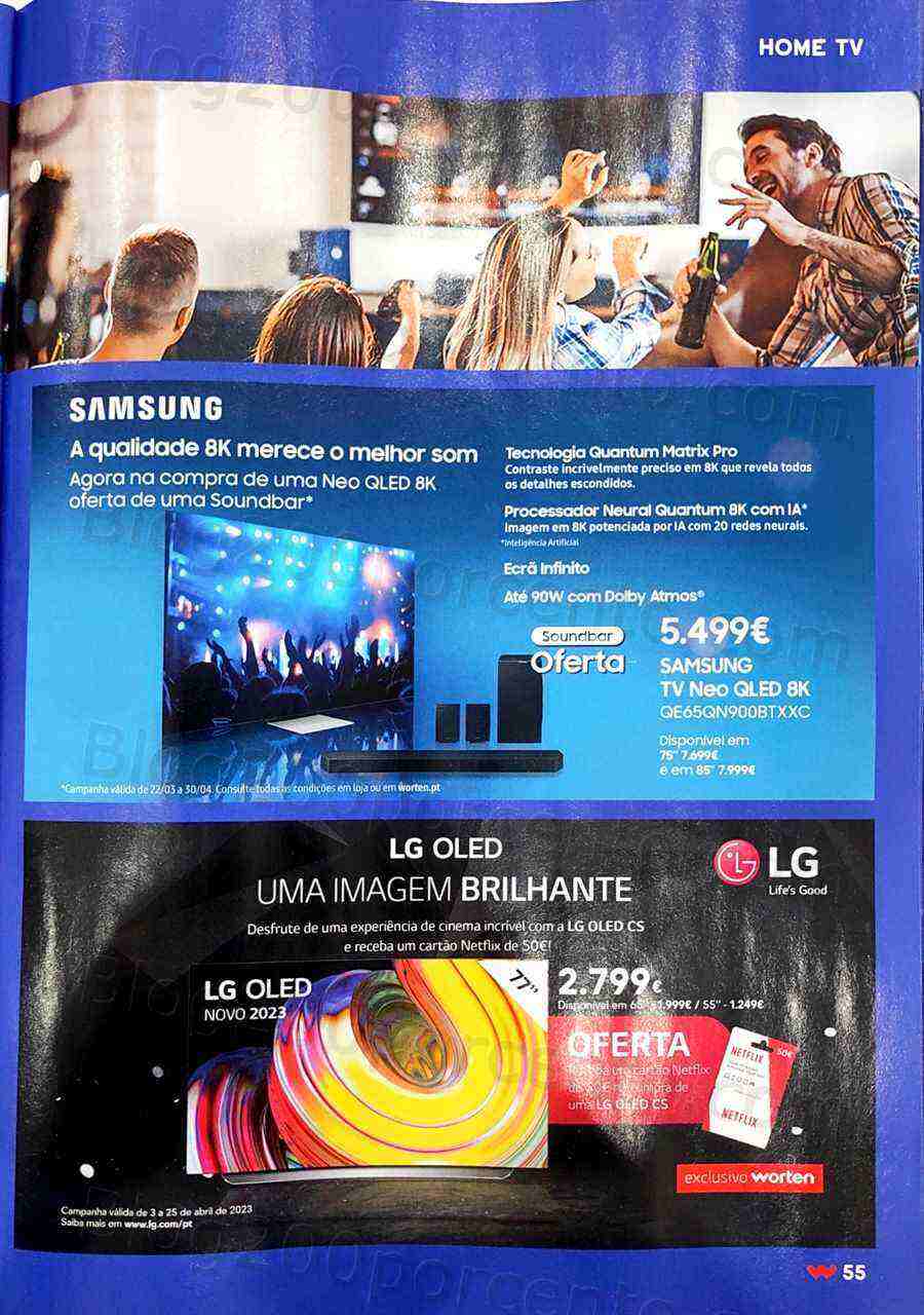 Antevisão Folheto WORTEN Tecnologia Promoções de 3 a 25 abril