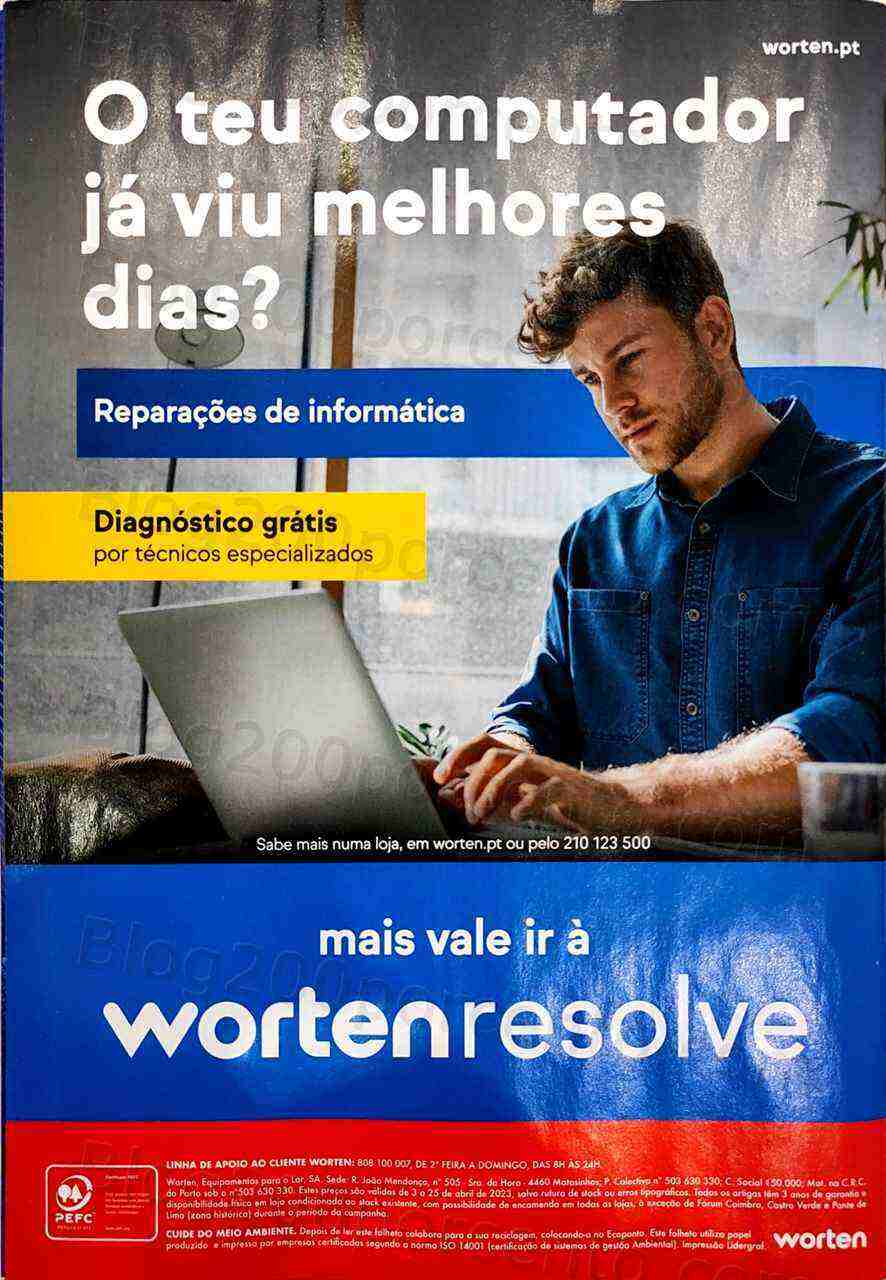 Antevisão Folheto WORTEN Tecnologia Promoções de 3 a 25 abril