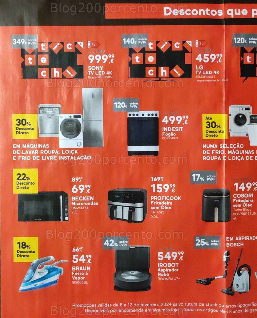 Antevisão Folheto WORTEN Tic Tech Promoções de 8 a 12 fevereiro