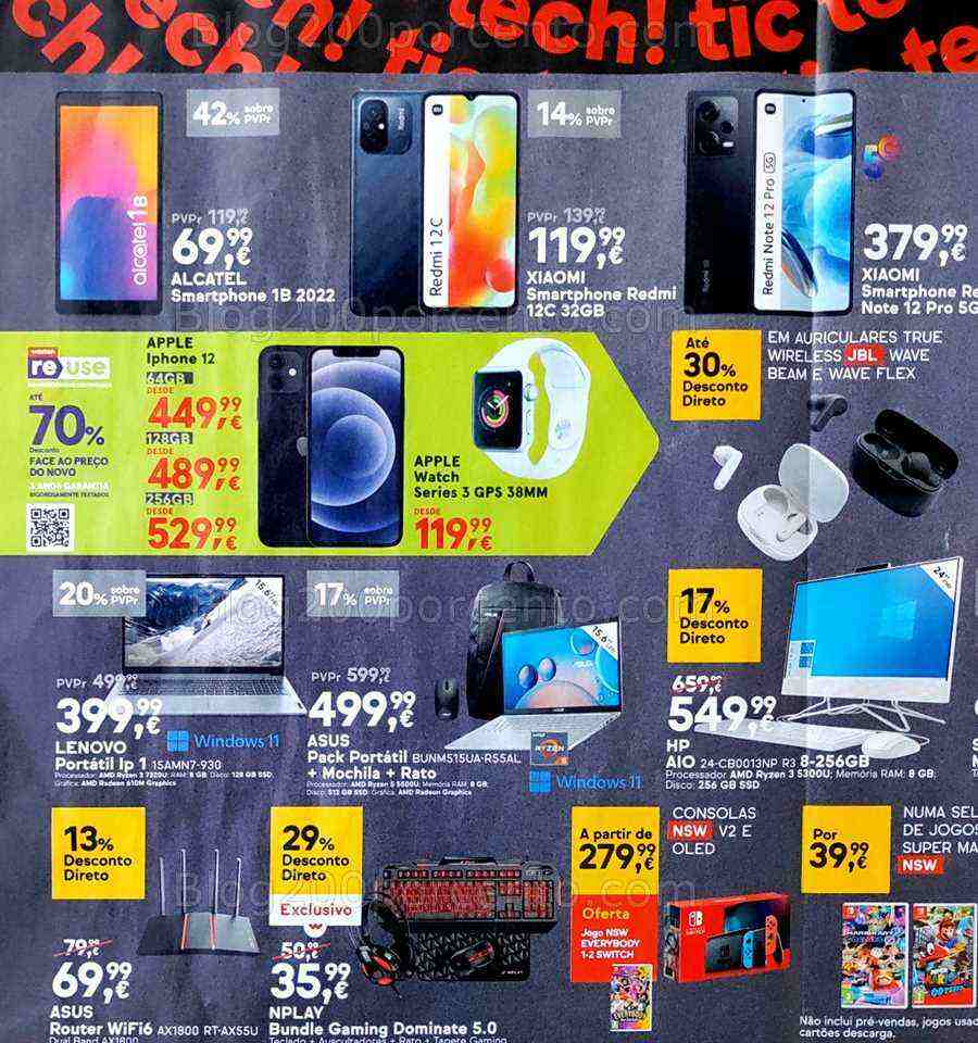 Antevisão Folheto WORTEN Tic Tech Promoções até 3 julho