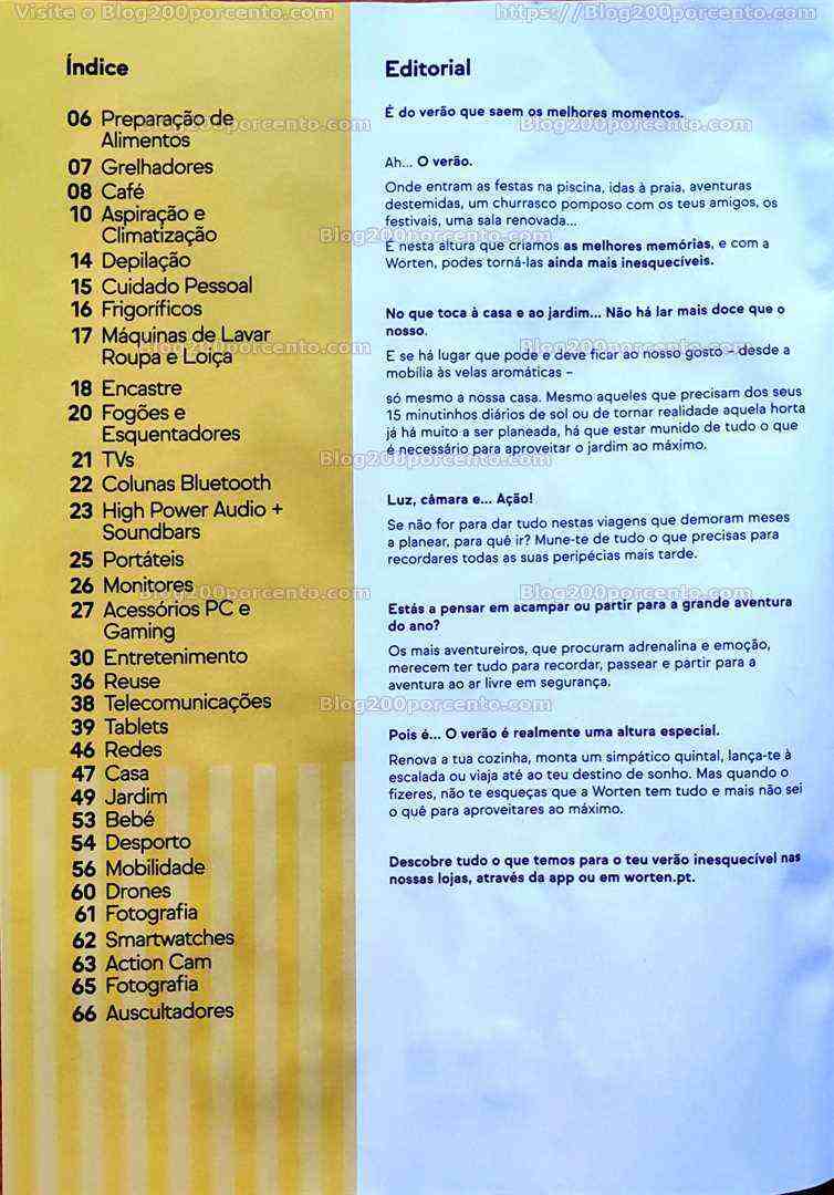 Antevisão Folheto WORTEN Verão Promoções até 25 junho