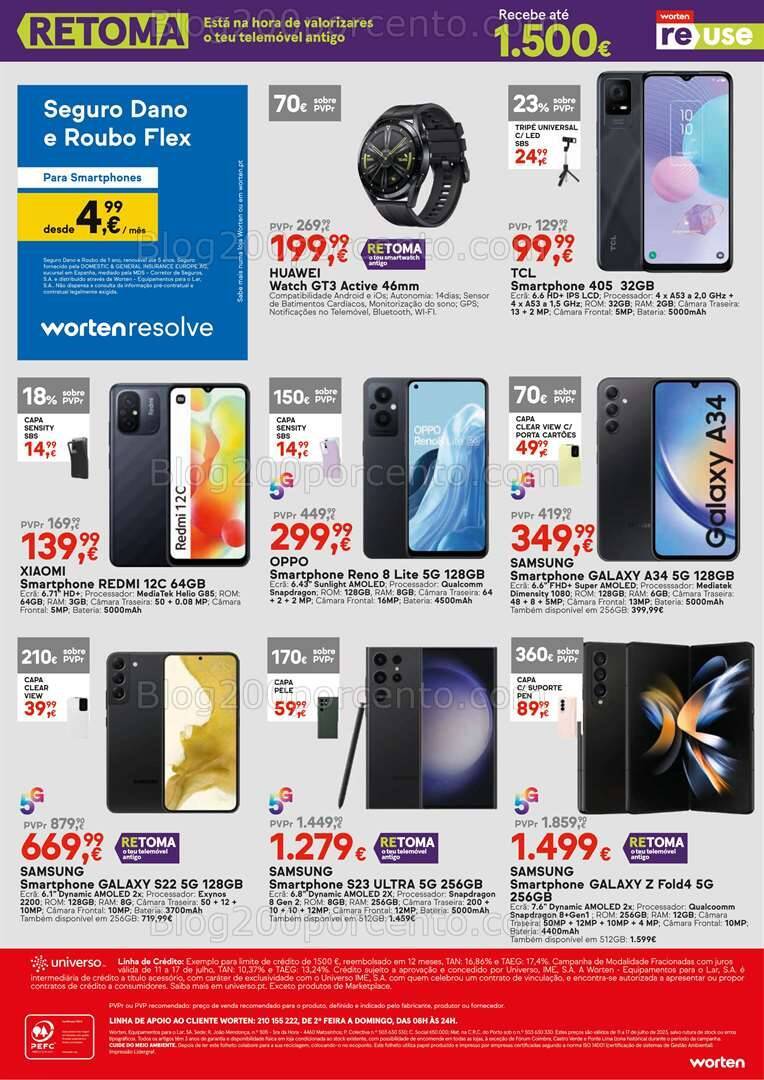 Antevisão Folheto WORTEN Promoções de 11 a 17 julho