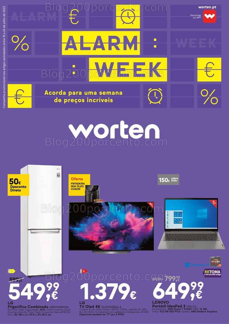 Antevisão Folheto WORTEN Promoções de 18 a 26 julho