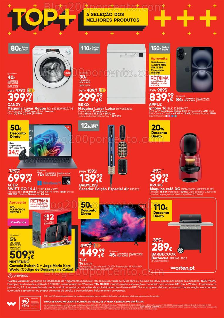 Antevisão Folheto WORTEN Promoções de 22 abril a 5 maio
