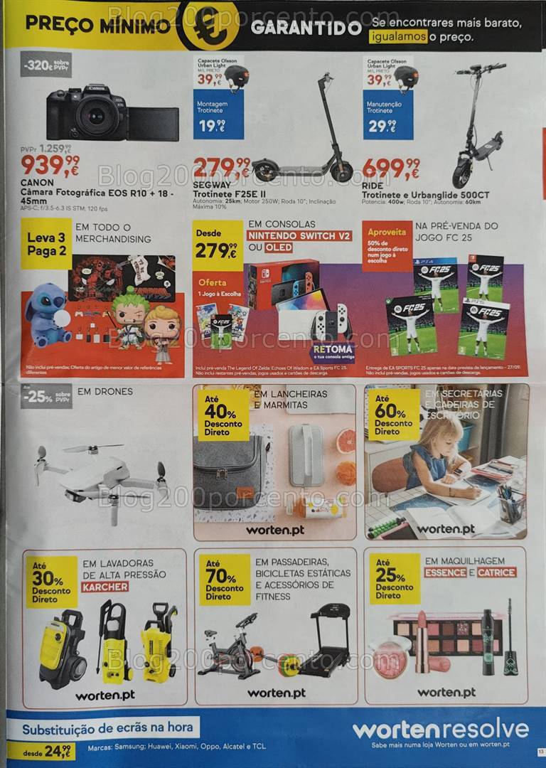 Antevisão Folheto WORTEN Promoções de 3 a 16 setembro