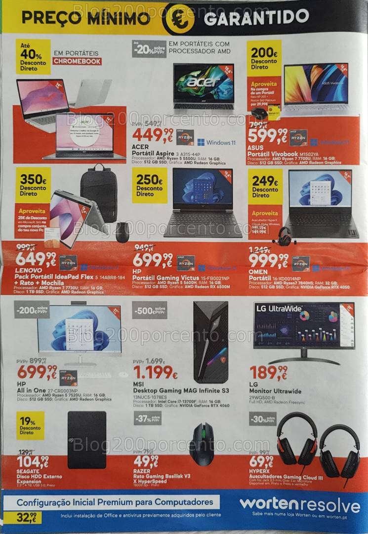 Antevisão Folheto WORTEN Promoções de 3 a 16 setembro