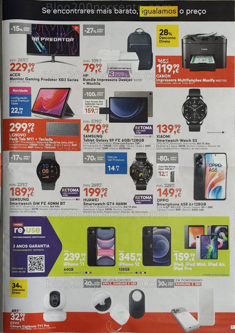 Antevisão Folheto WORTEN Promoções de 3 a 16 setembro