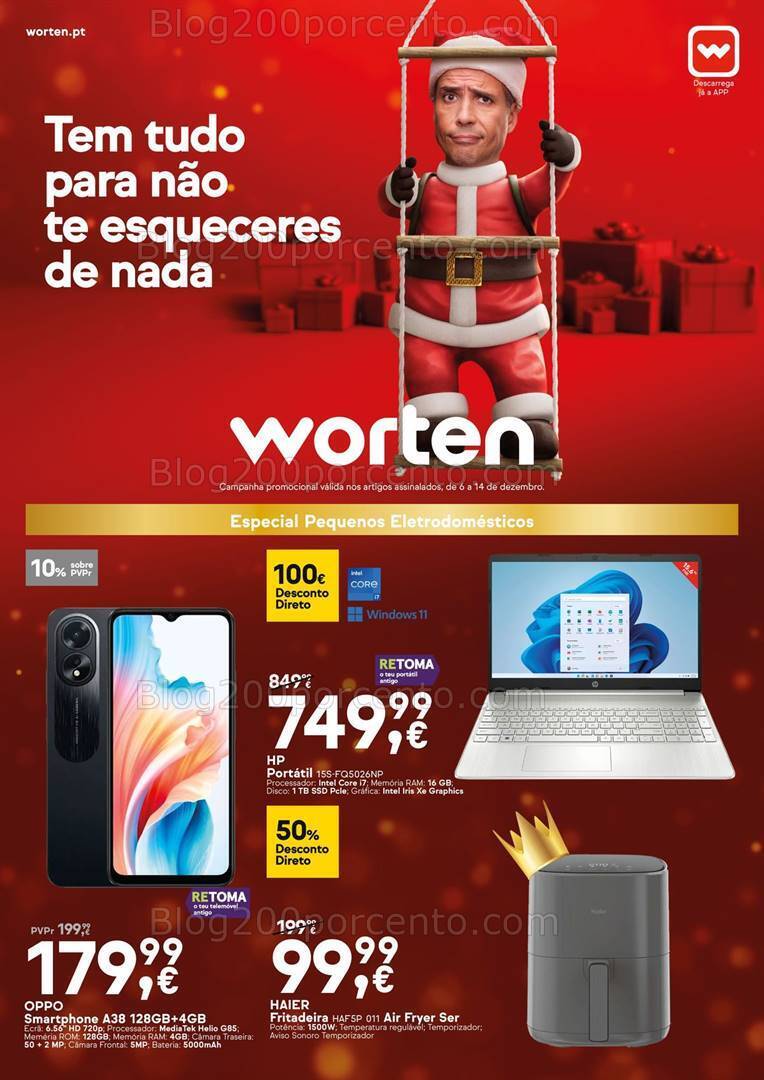 Antevisão Folheto WORTEN Promoções de 6 a 14 dezembro