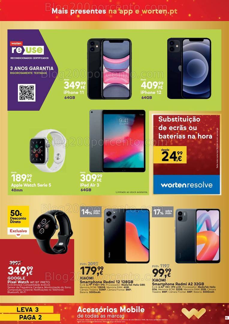 Antevisão Folheto WORTEN Promoções de 6 a 14 dezembro