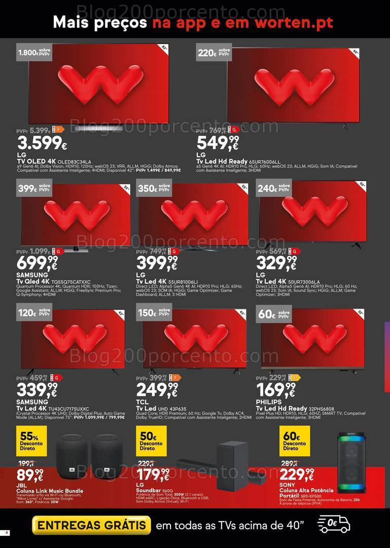 Antevisão Folheto WORTEN Black Friday Promoções de 7 a 13 novembro