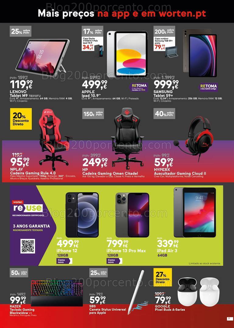 Antevisão Folheto WORTEN Black Friday Promoções de 7 a 13 novembro
