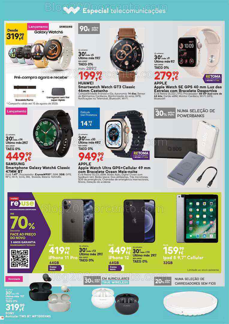 Antevisão Folheto WORTEN Promoções de 8 a 14 agosto