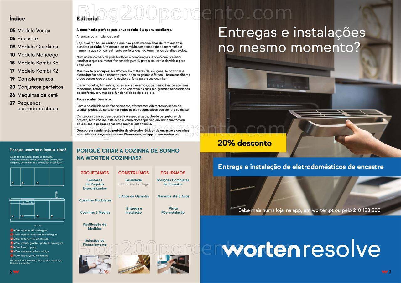 Antevisão Folheto WORTEN Cozinhas Promoções de 5 a 25 outubro