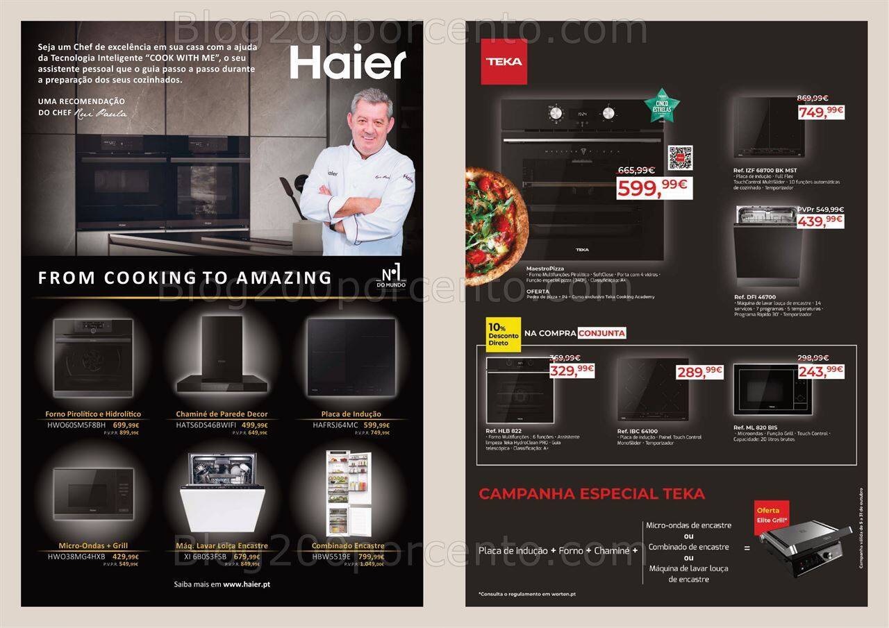 Antevisão Folheto WORTEN Cozinhas Promoções de 5 a 25 outubro