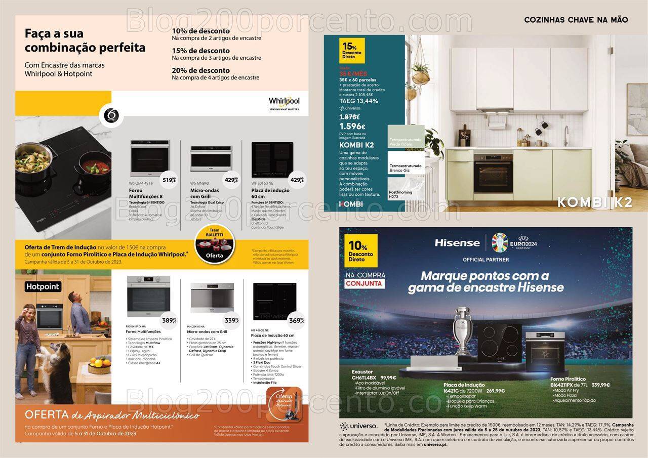 Antevisão Folheto WORTEN Cozinhas Promoções de 5 a 25 outubro