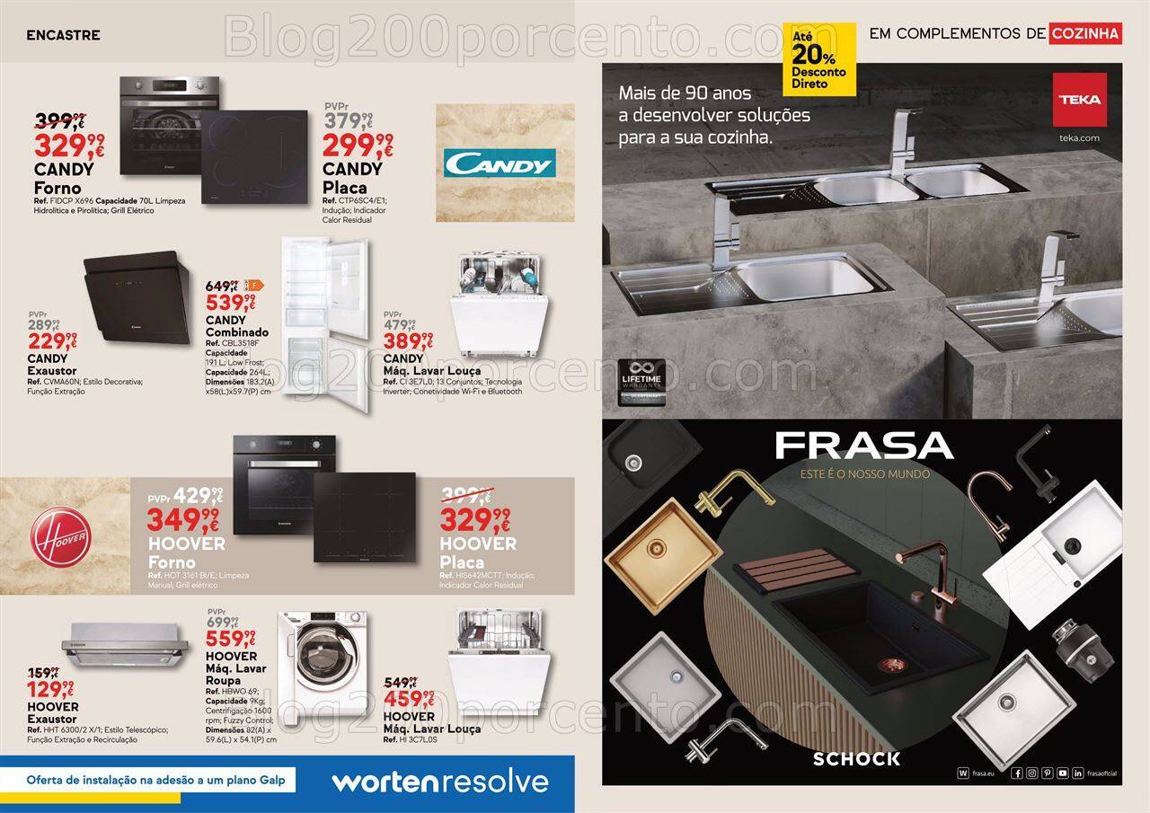 Antevisão Folheto WORTEN Cozinhas Promoções de 5 a 25 outubro