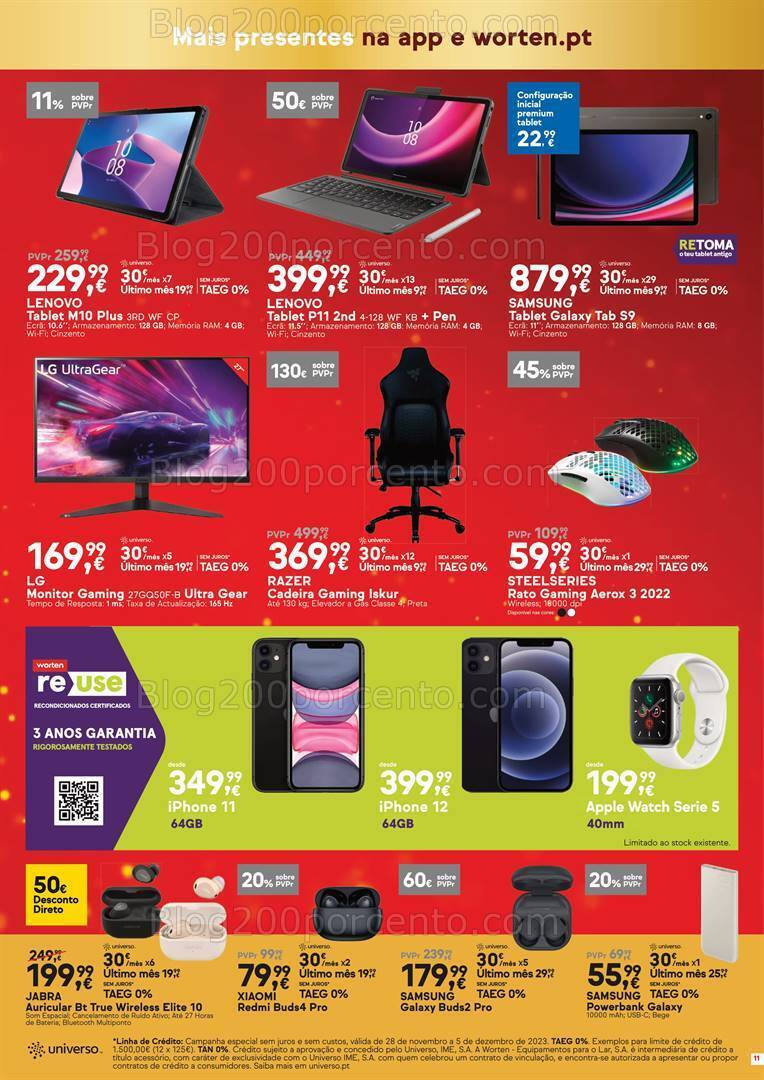 Antevisão Folheto WORTEN Euro Promoções de 28 novembro a 5 dezembro