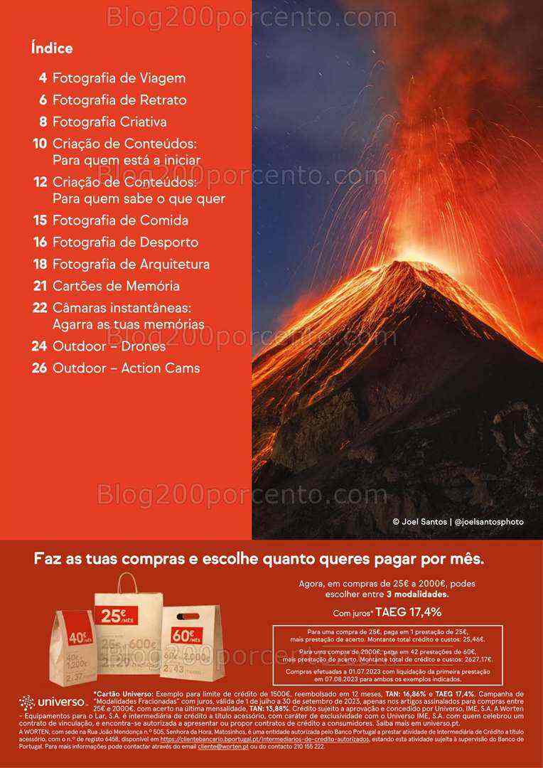 Antevisão Folheto WORTEN Especial Fotografia Promoções até 20 agosto