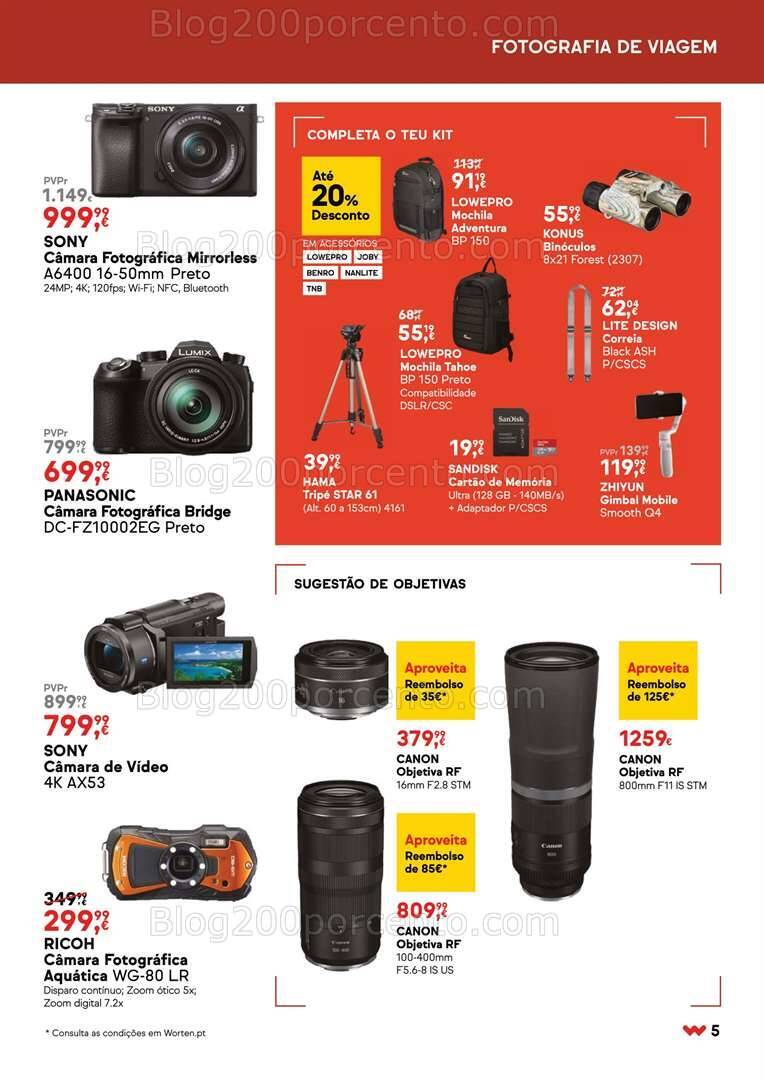 Antevisão Folheto WORTEN Especial Fotografia Promoções até 20 agosto