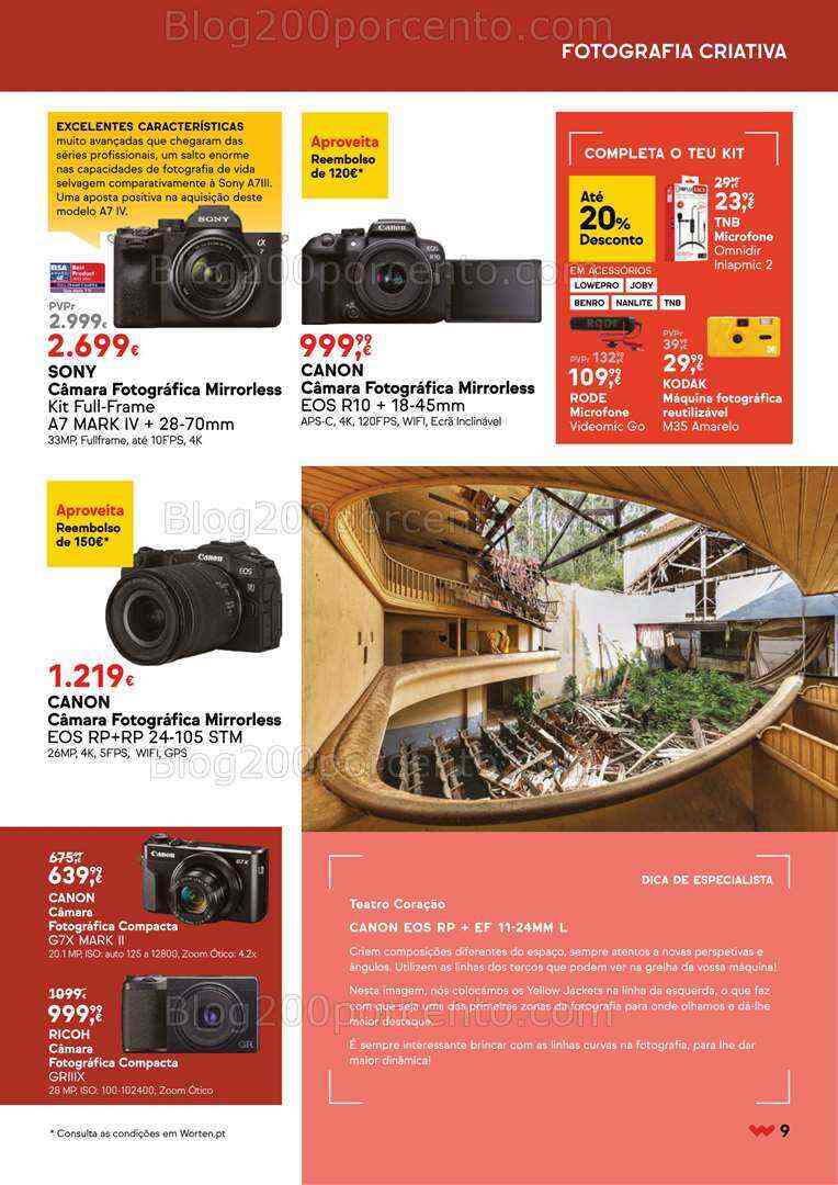 Antevisão Folheto WORTEN Especial Fotografia Promoções até 20 agosto