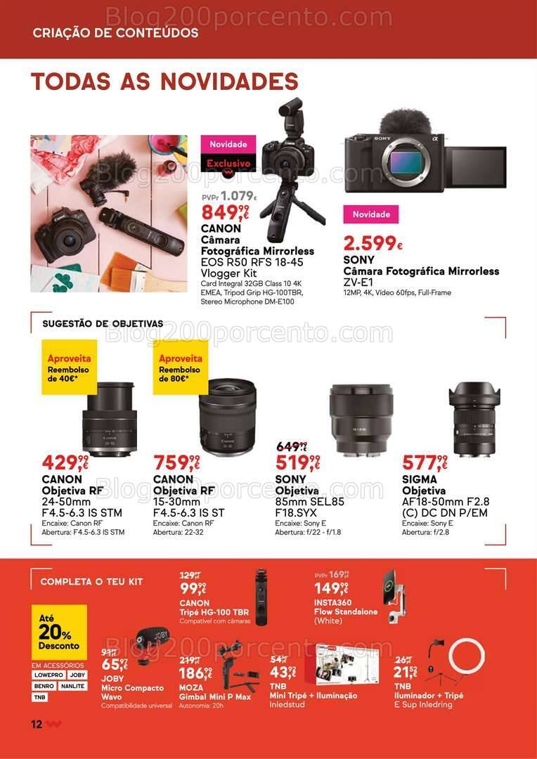 Antevisão Folheto WORTEN Especial Fotografia Promoções até 20 agosto