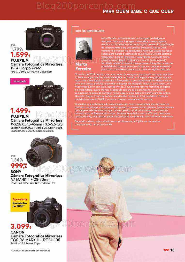 Antevisão Folheto WORTEN Especial Fotografia Promoções até 20 agosto