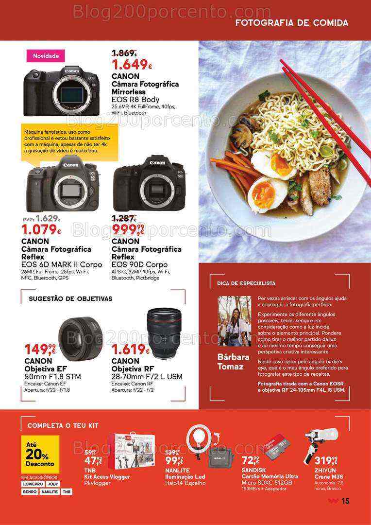 Antevisão Folheto WORTEN Especial Fotografia Promoções até 20 agosto