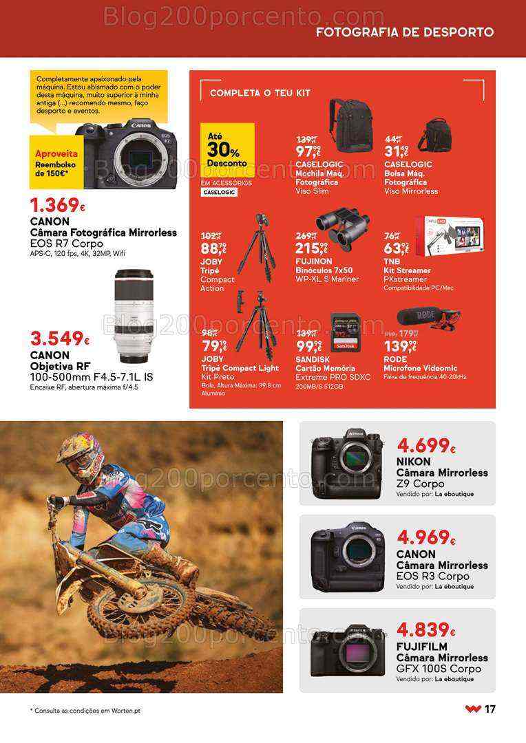 Antevisão Folheto WORTEN Especial Fotografia Promoções até 20 agosto