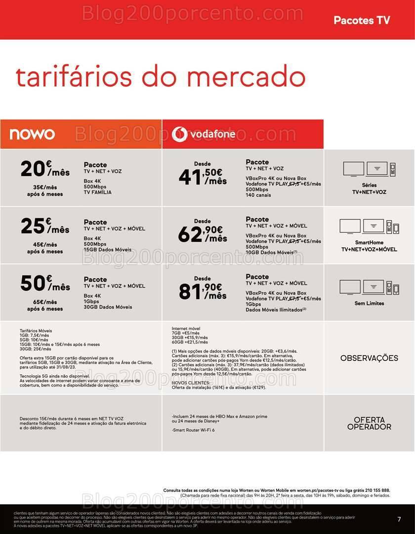 Antevisão Folheto WORTEN MOBILE Promoções até 31 julho