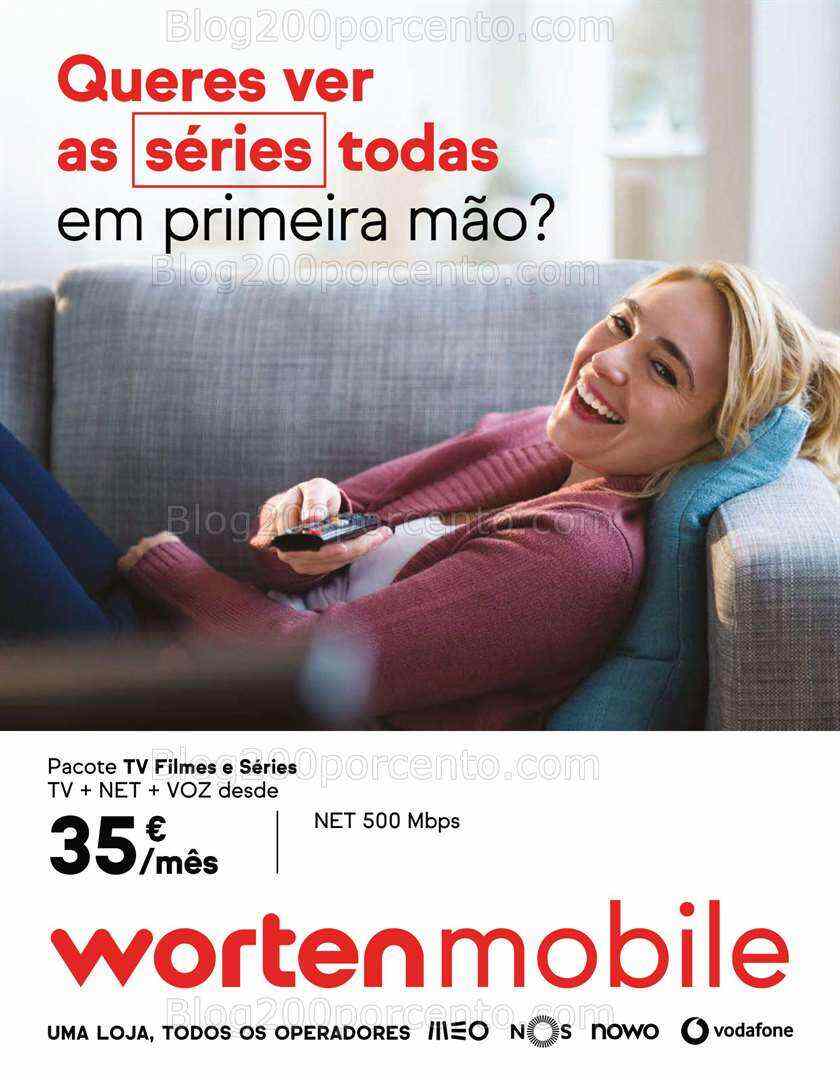 Antevisão Folheto WORTEN MOBILE Promoções até 31 julho
