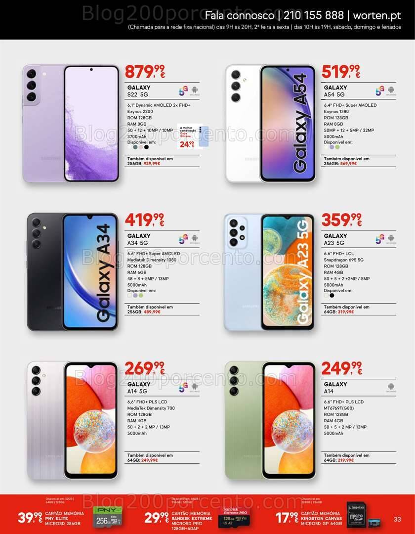 Antevisão Folheto WORTEN MOBILE Promoções até 31 julho