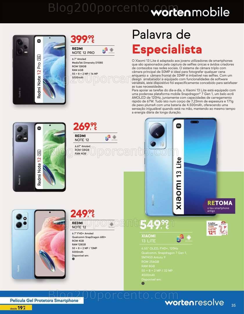Antevisão Folheto WORTEN MOBILE Promoções até 31 julho