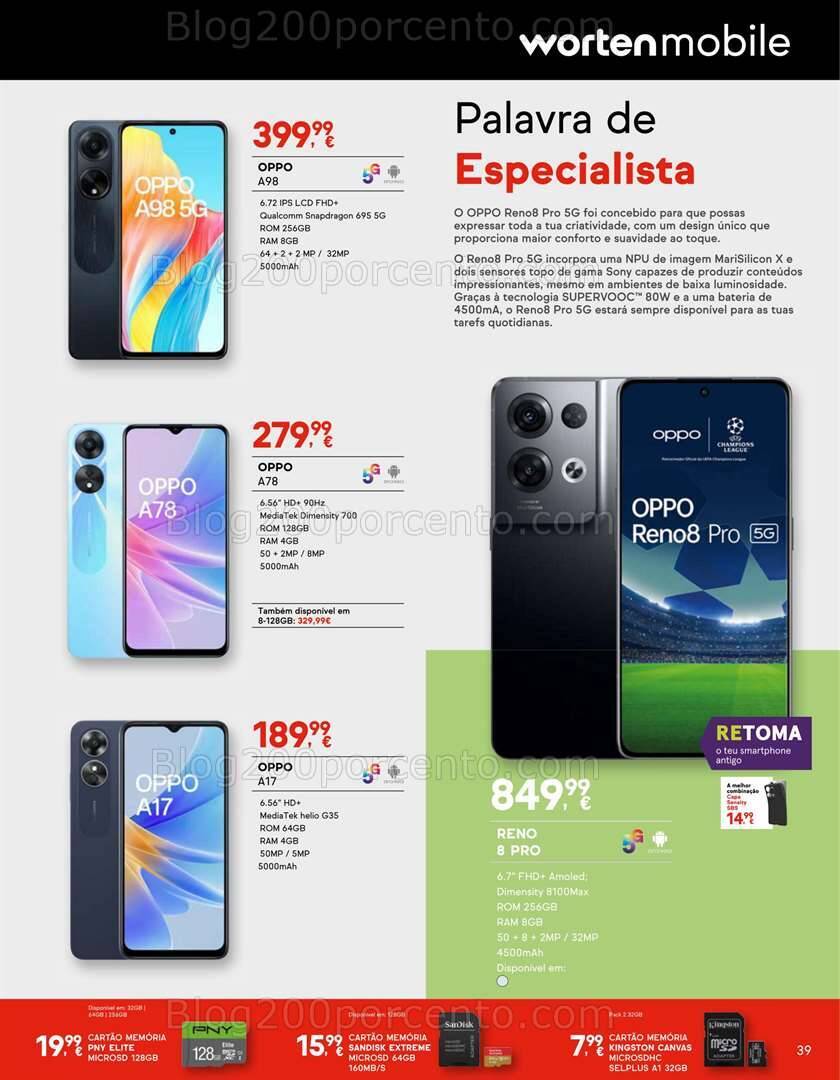 Antevisão Folheto WORTEN MOBILE Promoções até 31 julho