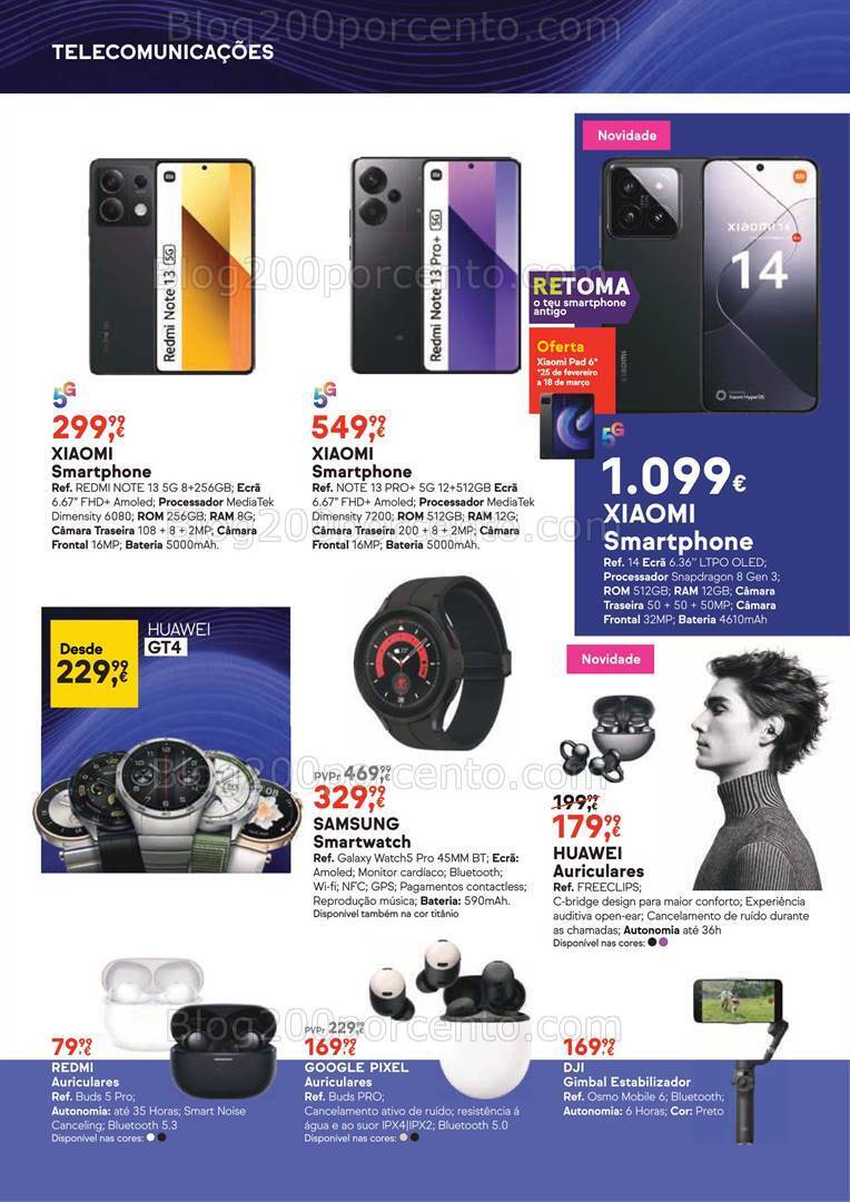 Antevisão Folheto WORTEN Tecnologia Promoções de 14 março a 3 abril