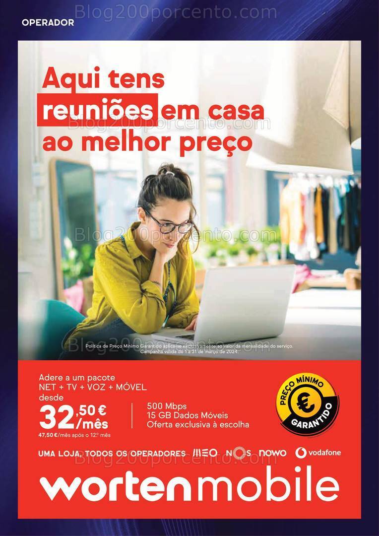 Antevisão Folheto WORTEN Tecnologia Promoções de 14 março a 3 abril