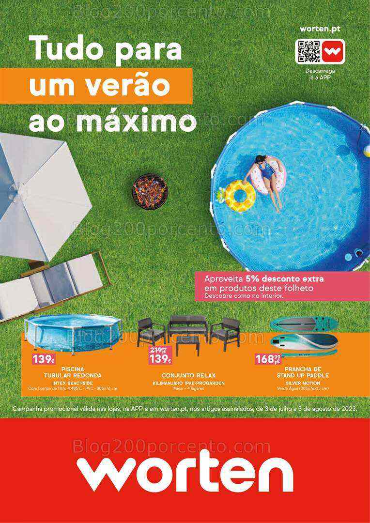 Antevisão Folheto WORTEN Verão Promoções de 3 julho a 3 agosto